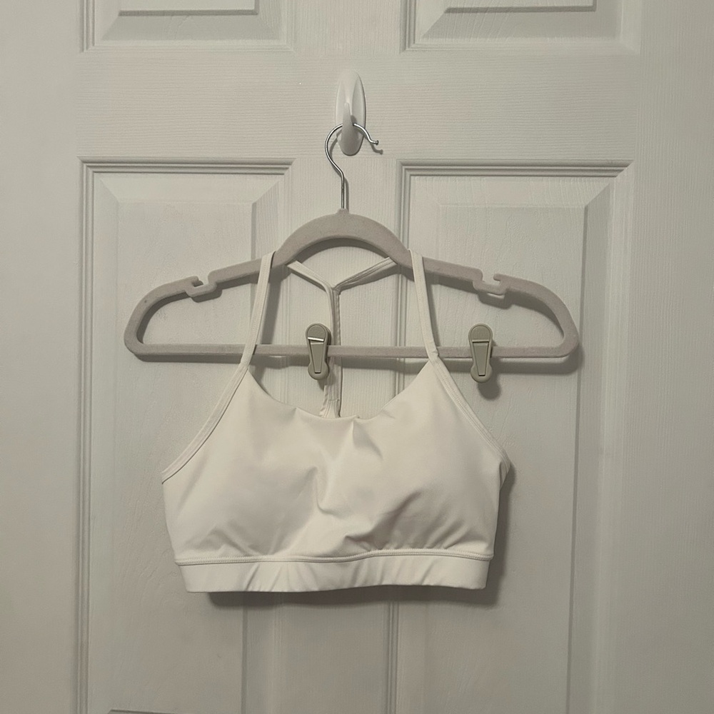 White Razorback Sports Bra